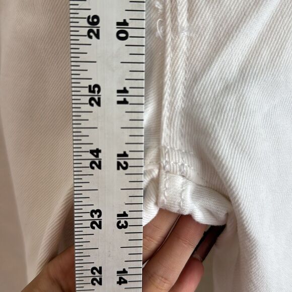 ReDone 70s Stovepipe Jeans Womens Size 31 White Destroyed - Picture 10 of 11